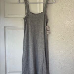 Carnival Fashion ribbed Gray Sleeveless tank Dress